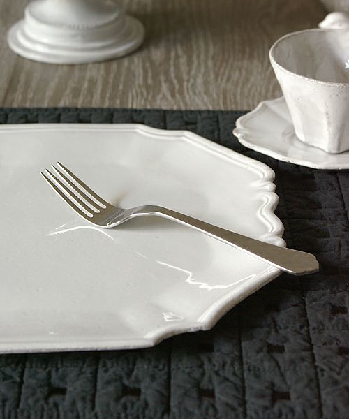 アスティエ　ナポリストーンデザートフォーク 3本セット Astier de Villatte ナポリ・ストーン・デザートフォーク – Blanc de