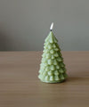 Deluxe Homeart LEDキャンドル・クリスマスツリー・16cm・ライトグリーン