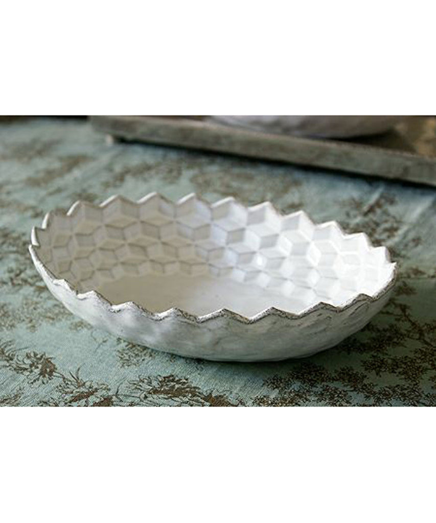 Astier de Villatte キューブ・デザートプレート – Blanc de Juillet