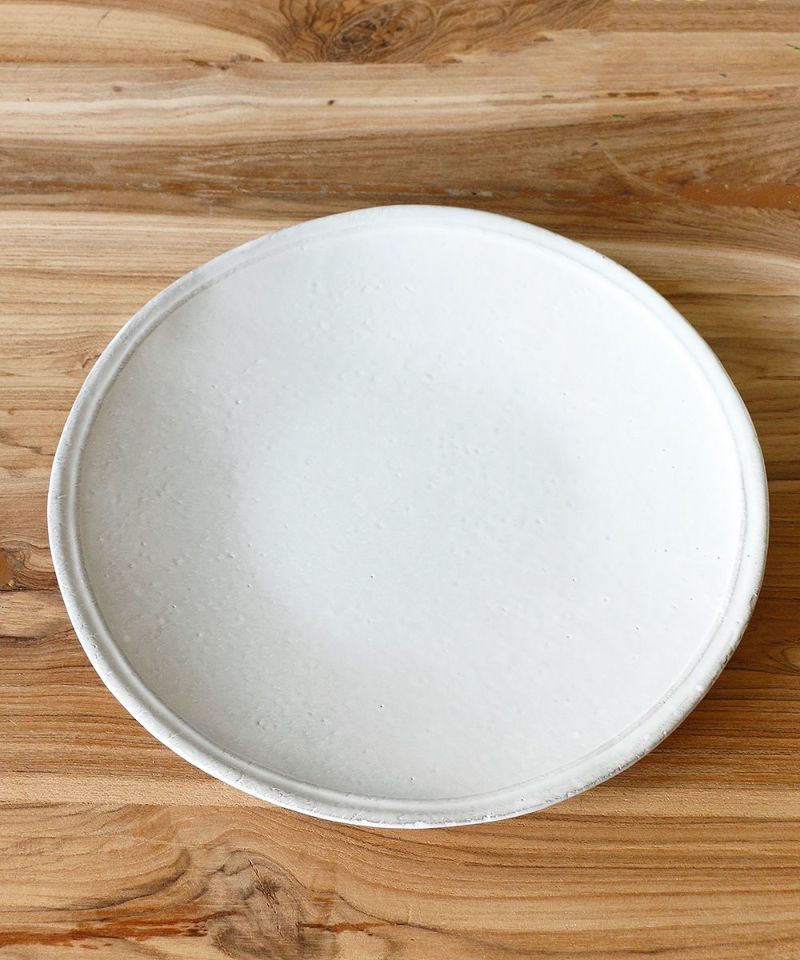 Astier de Villatte シンプル・ディナープレートΦ24 – Blanc de Juillet