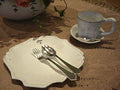 Astier de Villatte Neapolitan matt silver cake fork