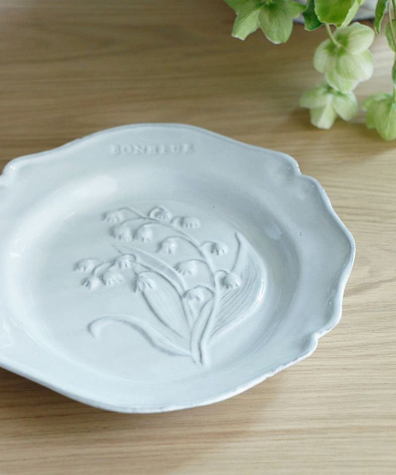 販売の専門店 Astier de Villatte デザートプレート お花 | solinvet.com