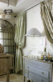 Custom-made curtains/shanty/marble