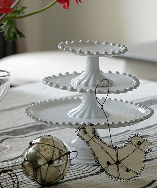 Astier de Villatte アデレイド・3段ケーキスタンド – Blanc de Juillet
