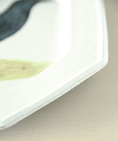 アスティエ　ジョンデリアンの鳥のプレート Astier de Villatte John Derian｜皿・器｜オルネ ド フォイユ