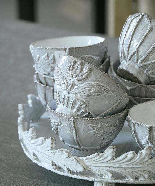 先行販売】Astier de Villatte セツコ・フルール・ボウル – Blanc de