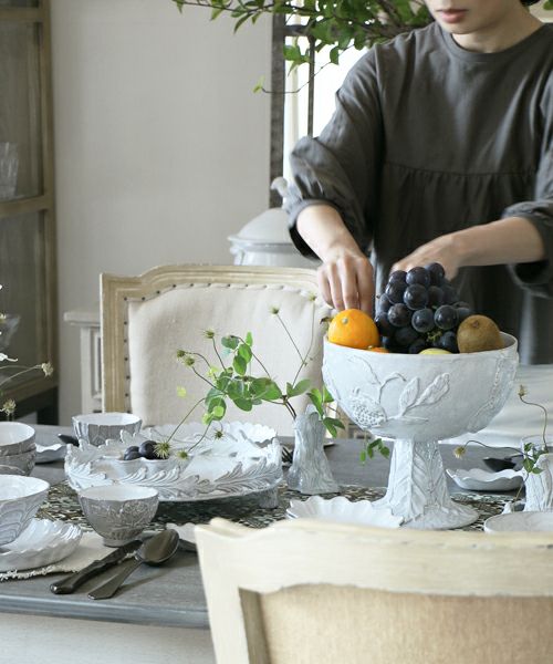 先行販売】Astier de Villatte セツコ・フルール・ボウル – Blanc de