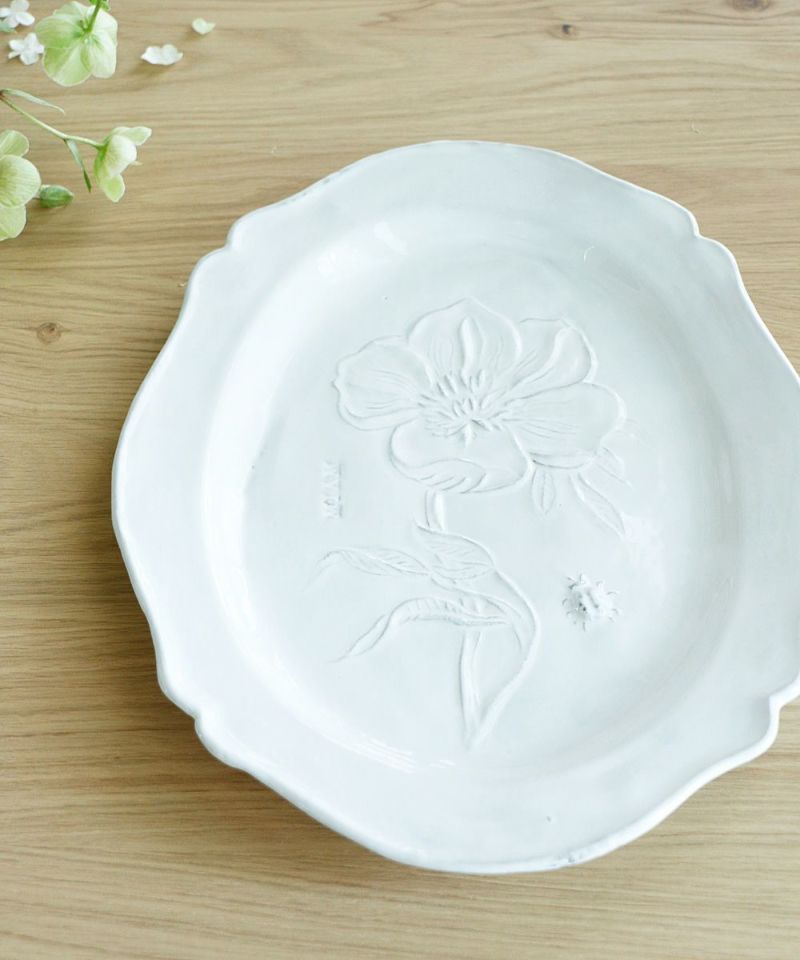 Astier de Villatte フルール・ディナープレート – Blanc de Juillet