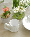 Astier de Villatte Fleur Tea Cup Grand Handle