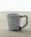 Astier de Villatte Fleur Tea Cup Grand Handle