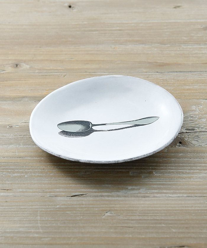 食器 ASTIER de VILLATTE John Derian Spoon Astier de Villatte John Delian Spoon Saucer – Blanc de Juillet