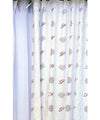 Made-to-order curtain ribbon type Stoff 100% linen selvania blanc (with blackout lining)