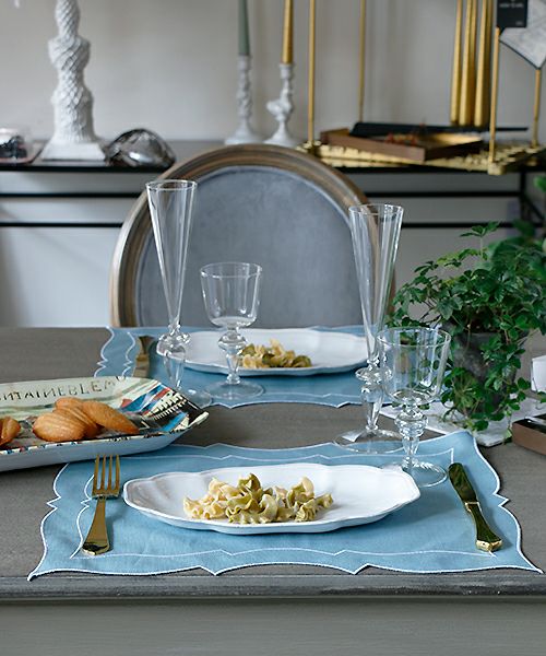 Astier de Villatte バック・オーバルプレート – Blanc de Juillet