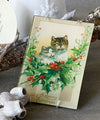 John Derian Plate Merry Christmas Kitten