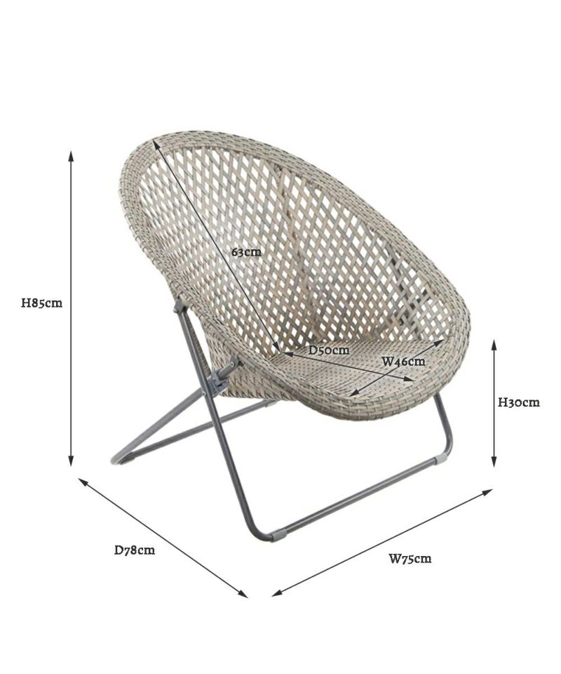 [30% OFF] tobs garden chair, 1 seater, gray