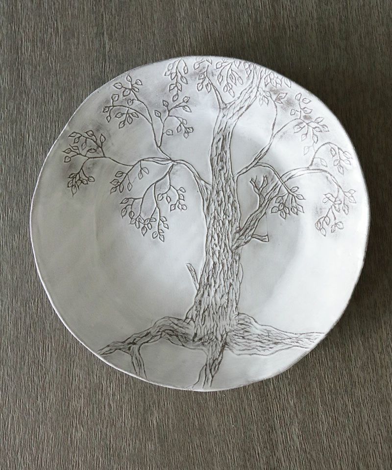 Astier de Villatte セツコ・オークリーフ・プレート – Blanc de Juillet