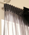 Lace Curtain Savoy Anthracite Black (1 sheet)