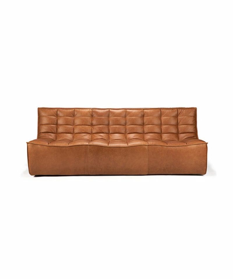 Ethnicraft Combination Sofa 3 Seater Leather