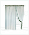 Lace curtain Savoy Lago blue green (1 piece)