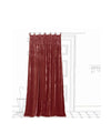 Beatrice LAVAL Silk Velor Curtain Istanbul Rouge W150×H240