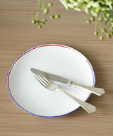 Astier de Villatte Tricolor Dinner Plate