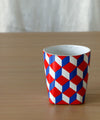 Astier de Villatte Tricolor Cube Goblet