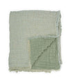 Beatrice LAVAL Linen Bedspread and Curtains Green 260x260
