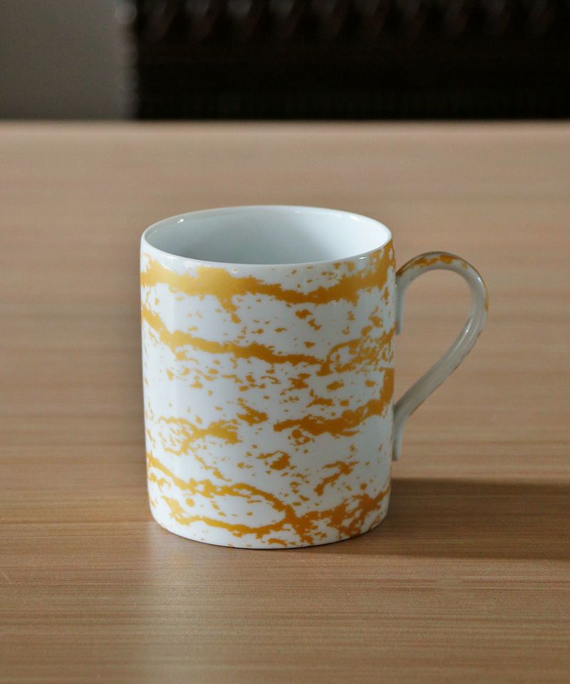 Non Sans Raison Limoges Mug Magma Gold