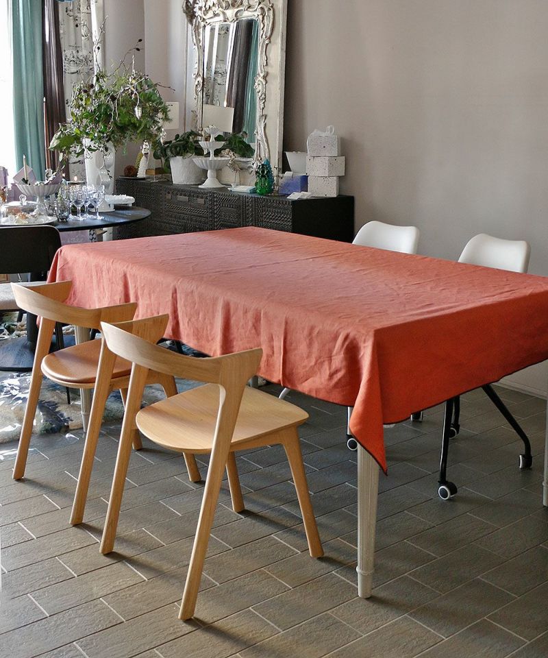 Tablecloth Verone Terracotta 230x143cm [water repellent]