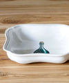 Astier de Villatte John Delian Soup Plate Green Bottle