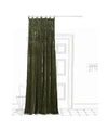 Beatrice LAVAL Silk Velor Curtain Istanbul W110×H300 Atelier Moss Green 6328