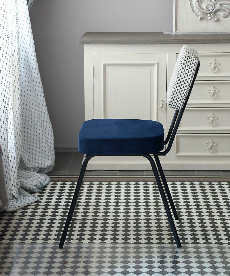 Manufactori Chair Girly Velvet Blue