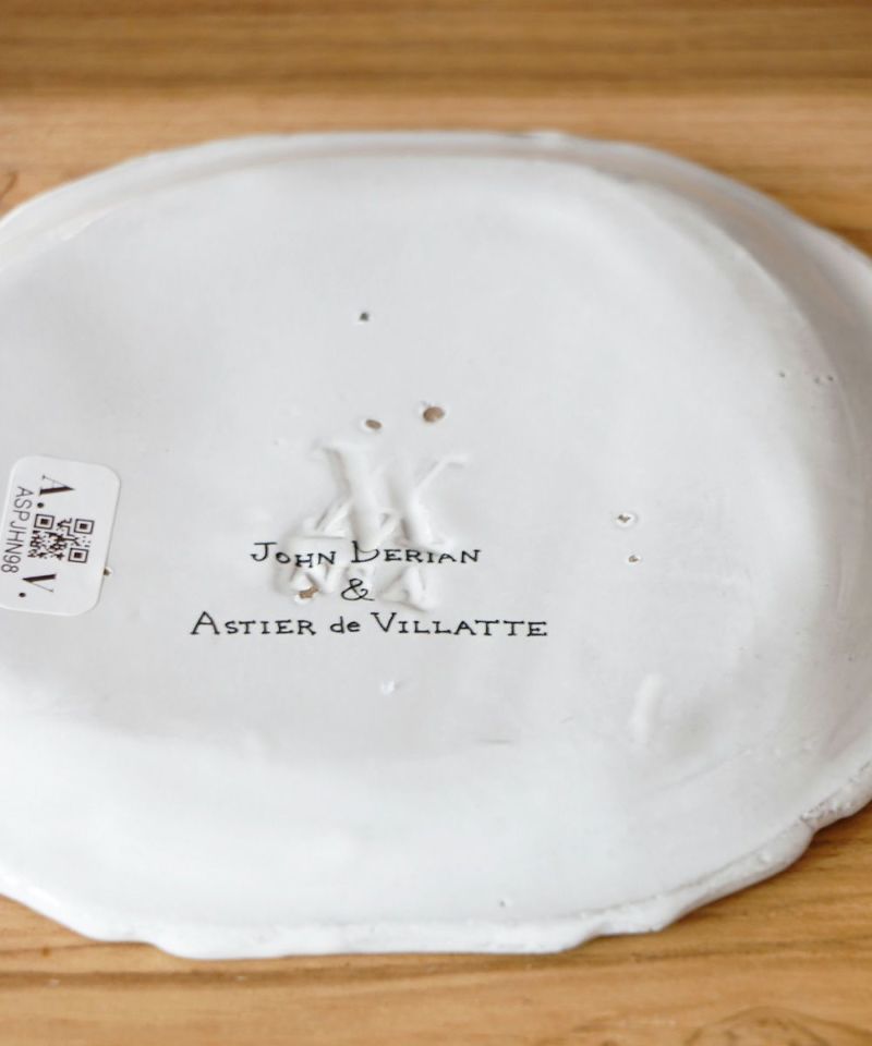 Astier de Villatte ジョンデリアン・プレート・フローラル