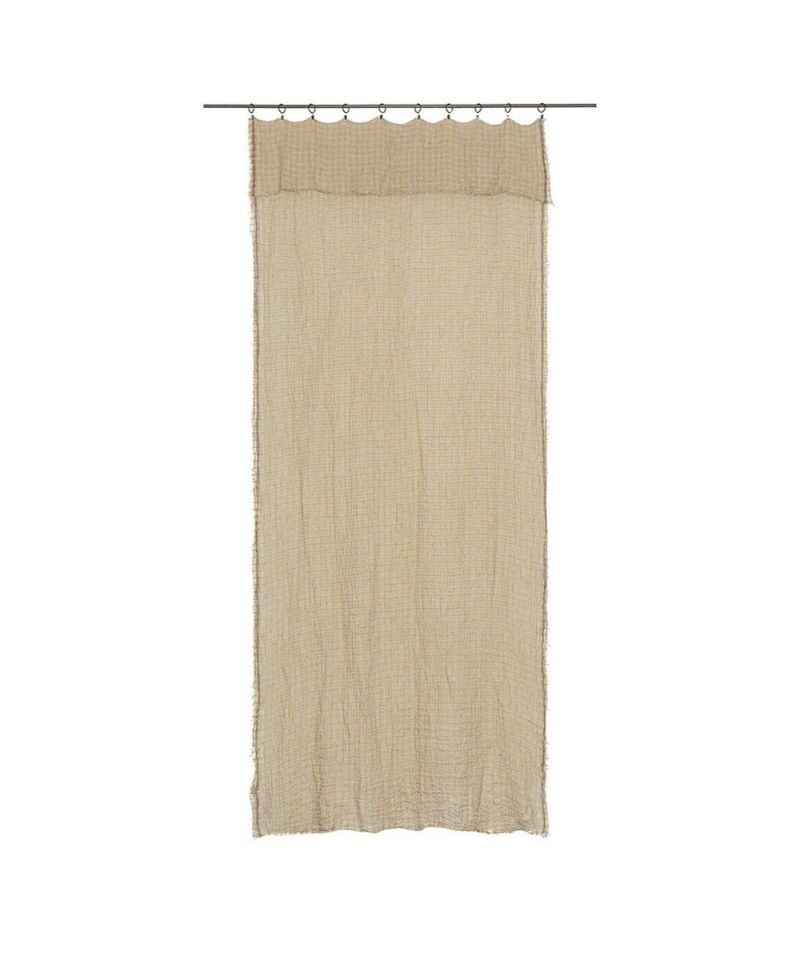 Beatrice LAVAL リネンカーテン・ハルマッタン・イエロー45 新品 Beatrice LAVAL リネンカーテン・ハルマッタン・イエロー45