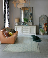 Beija Flor Floor Mats, Almond Mint Antique, 180x260