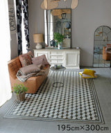 Beija Flor Floor Mats, Bauhaus Silver, 195x300