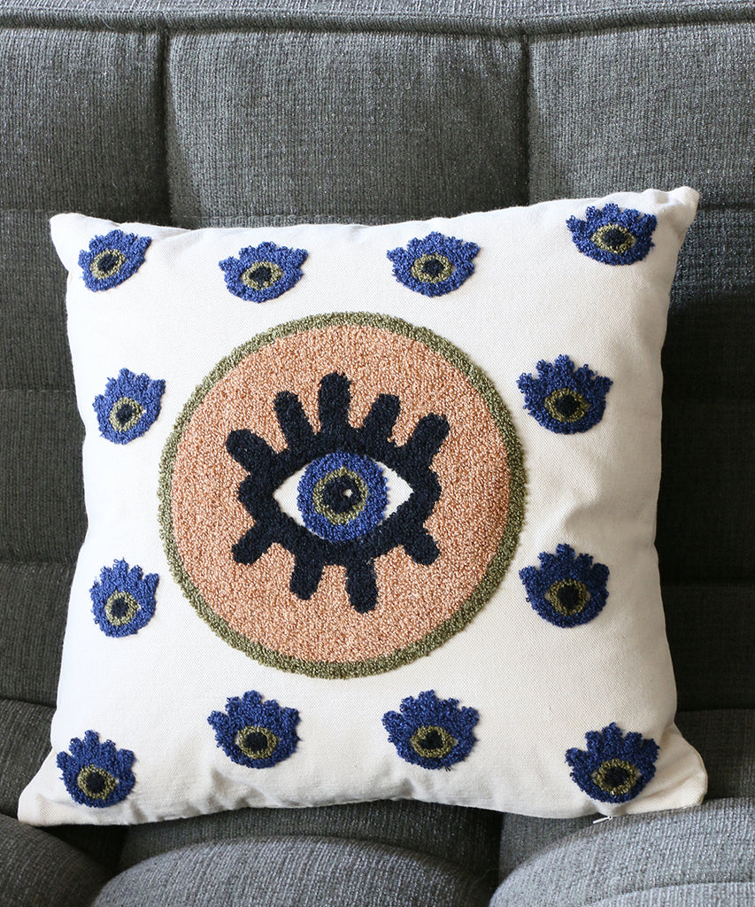 Beatrice LAVAL シルククッション・オクトパス・90x60 – Blanc de Juillet