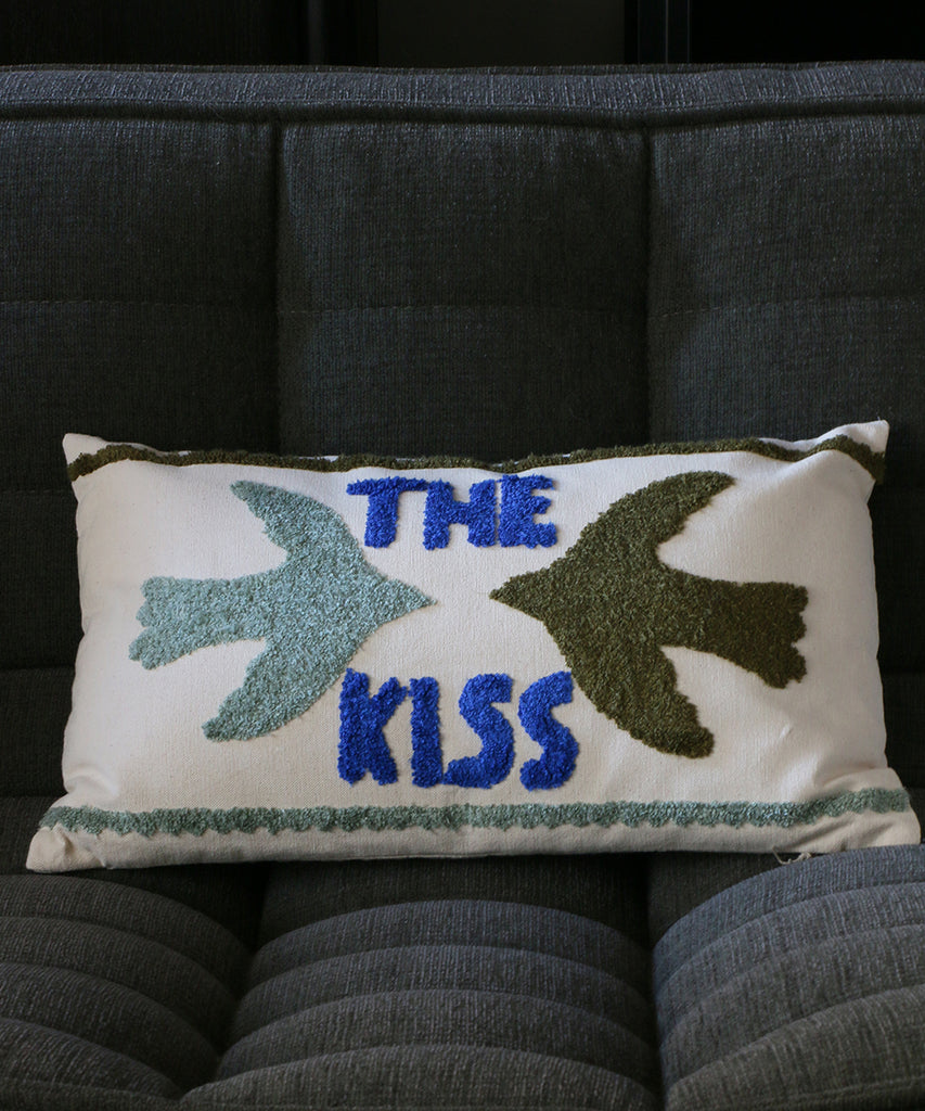 Beatrice LAVAL シルククッション・オクトパス・90x60 – Blanc de Juillet