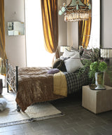 Beatrice LAVAL Bedspread, Namib Beige, Single 150×250, Silk Velour