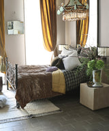 Beatrice LAVAL Bedspread, Namib Beige, Single 150×250, Silk Velour