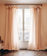 Beatrice LAVAL クロマ・リネンカーテン・140×280・マイアミピンク