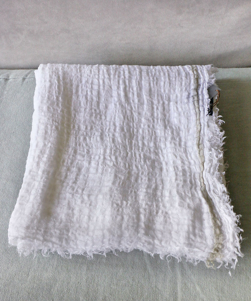 Beatrice LAVAL ハルマッタン・リネンオーガンジーカーテン・ウユニブラン130×300cm