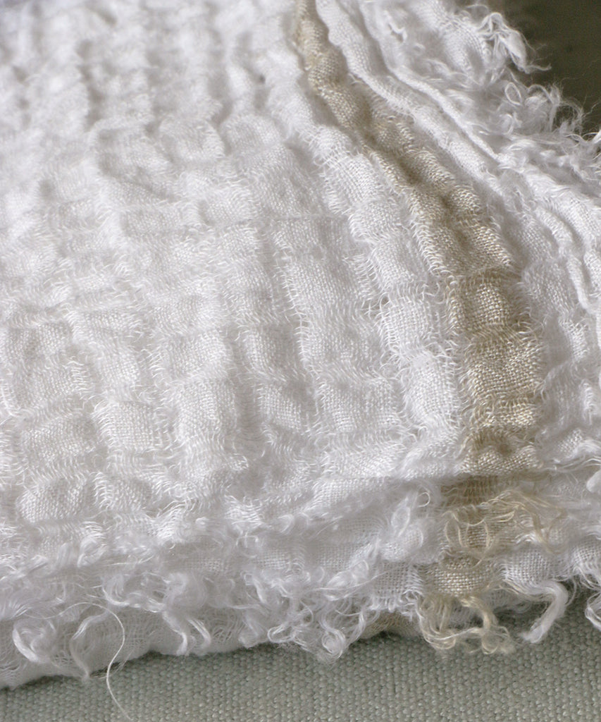 Beatrice LAVAL ハルマッタン・リネンオーガンジーカーテン・ウユニブラン130×300cm