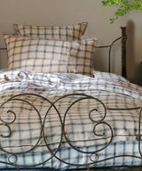 Beatrice LAVAL Duvet Cover Set, Single, Check, Linen Beige 2021