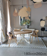 Beija Flor Floor Mat Bauhaus Silver 180x260