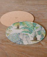 Plumeria Home トレイランチョン・オーバル・インディア　42×30cm