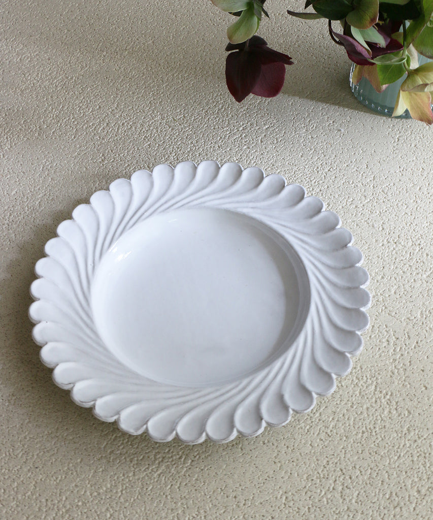 Astier de Villatte ペギー・デザートプレート – Blanc de Juillet
