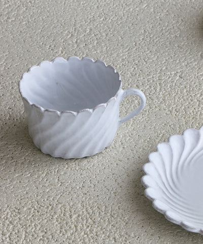 カップ&ソーサー/Astierdevillatte – – Blanc de Juillet カップ&ソーサー/Astierdevillatte – – Blanc de Juillet