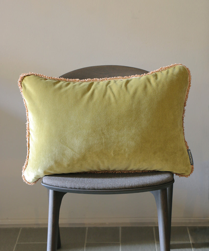 Beatrice LAVAL マジシャンクッション・60×40ベロア・コルコバドカーキ