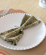 Beatrice LAVAL Cotton Print Napkin 45x45 Ismar Brown